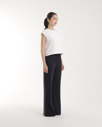 Black Ultrasoft Bamboo Essential Flare Pants