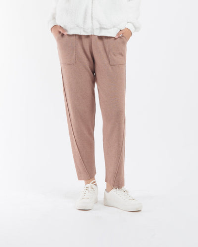 Sand Relaxed Knit Winter Pants