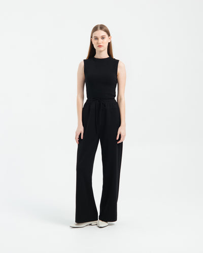 Black Bamboo Lyocell Essential Pants