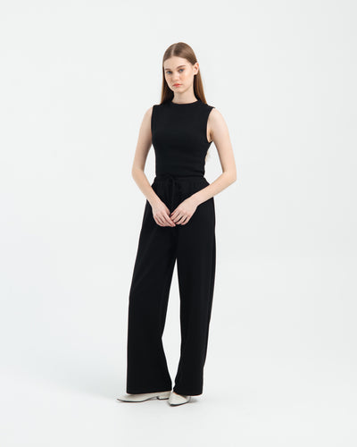 Black Bamboo Lyocell Essential Pants