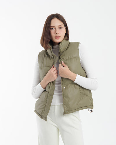 Sage Winter Puffer Vest