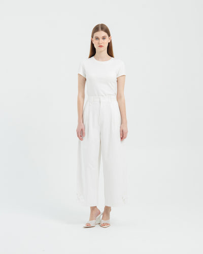 White Beau Pants