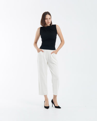 White Ultrasoft Bamboo 2.0 Relaxed Pants