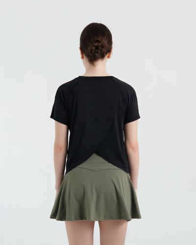Black Criss Cross Top