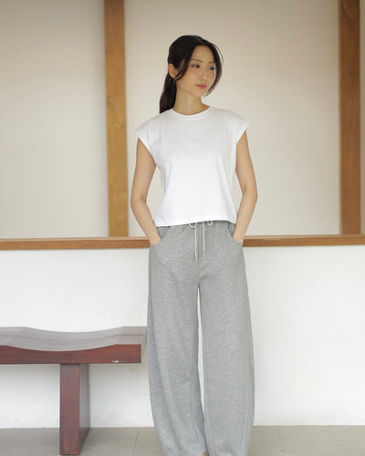 Black Bamboo Lyocell Hailey Barrel Pants