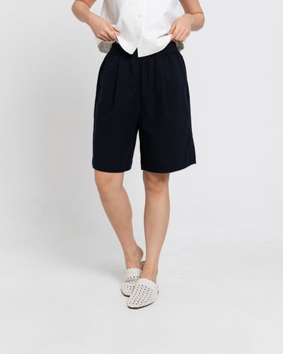 Navy City Linen Pants