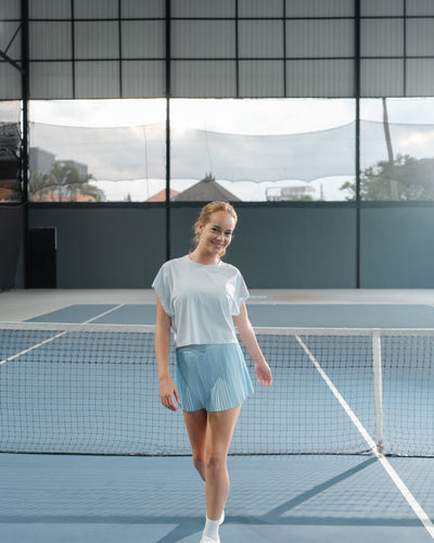 Pale Blue Breeze Bamboo Boxy Top