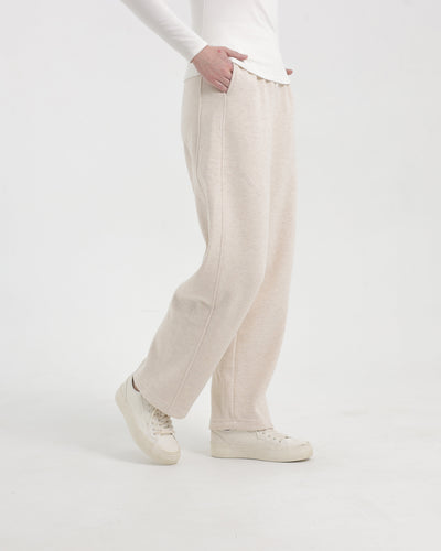 Cream Ultrawarm Winter Relaxed Pants