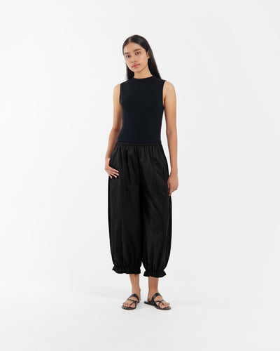 Black Frilled Harem Pants