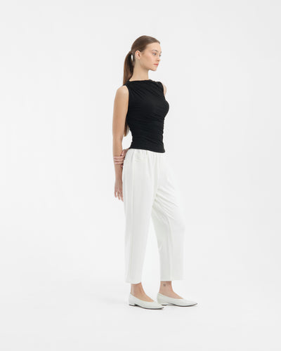 White Ultrasoft Bamboo 2.0 Relaxed Pants