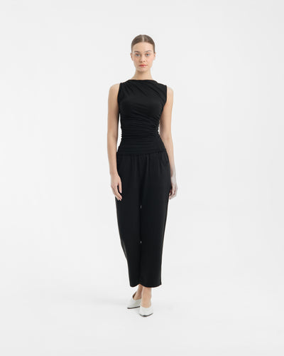 Black Ultrasoft Bamboo 2.0 Relaxed Pants