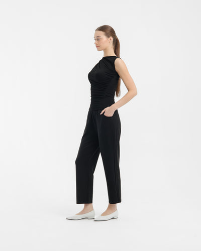 Black Ultrasoft Bamboo 2.0 Relaxed Pants