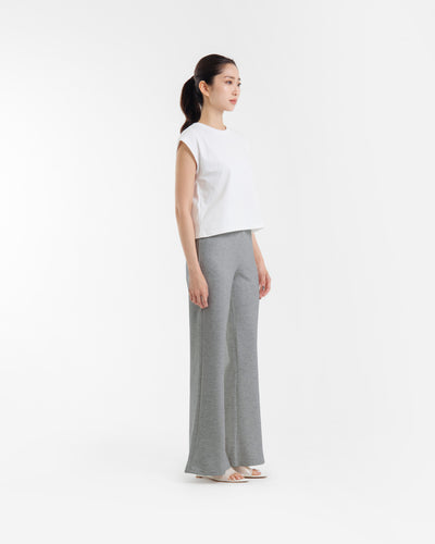 Heather Grey Ultrasoft Bamboo Essential Flare Pants