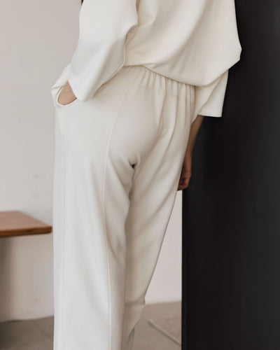Cream Ultrasoft Bamboo Capri Pants