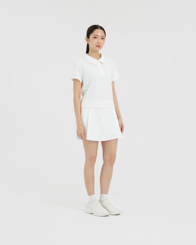 White Lite Polo Top