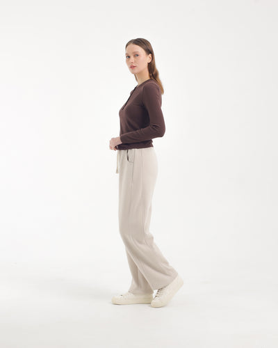 Brown Bamboo Hanley Long Sleeve Top