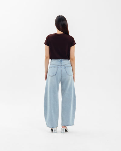 Light Blue Everyday Barrel Jeans