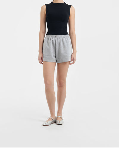 Grey Bamboo Lyocell Leisure Shorts