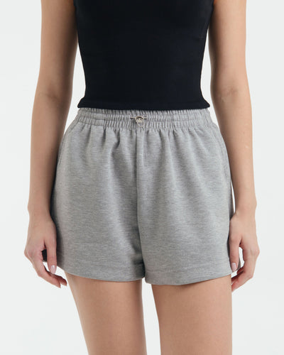 Grey Bamboo Lyocell Leisure Shorts