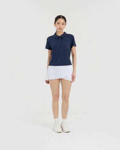Navy Lite Polo Top