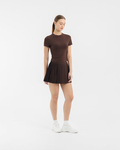 Brown Plie Skirt