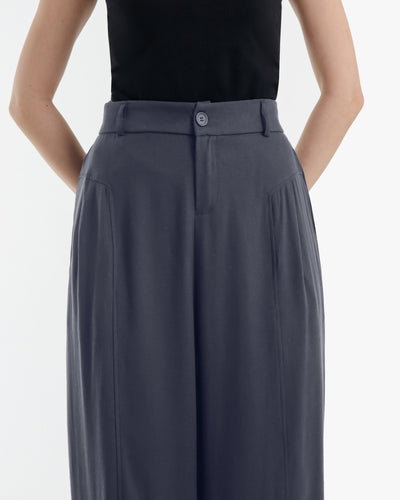 Grey Hailey Linen Pants