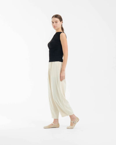 Beige Daily Barrel Pants