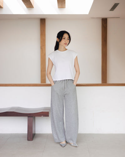 Black Bamboo Lyocell Hailey Barrel Pants