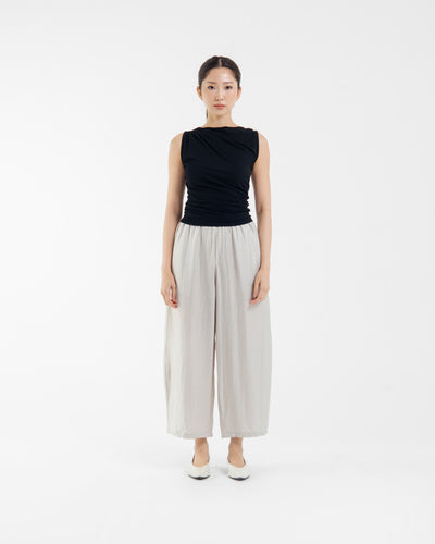 Beige Boa Pants