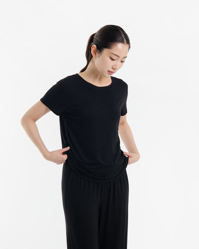 Black Airy Bamboo Relax Set