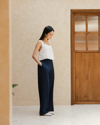 Navy Ultrasoft Bamboo Seamless Pants