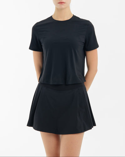 Black Side Pleated Skirt