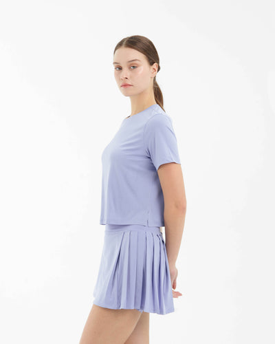 Periwinkle Breeze Bamboo Short Sleeve Top