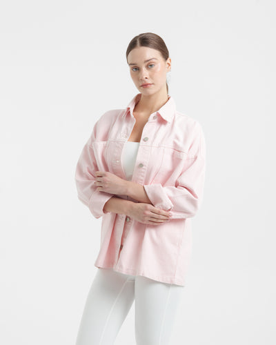 Blush Pocket Denim Jacket