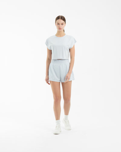 Pale Blue Boxy Shorts