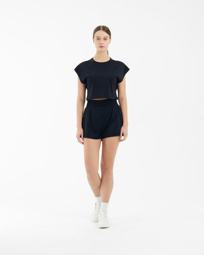 Black Boxy Shorts