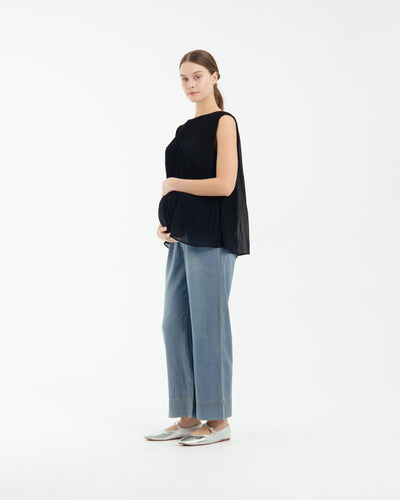 Dark Blue Daily Ultrasoft Bamboo Maternity Jeans