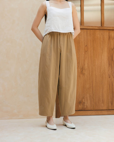 Tan Daily Barrel Pants