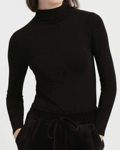 Black Bamboo Winter Long Sleeve Top - Hellolilo