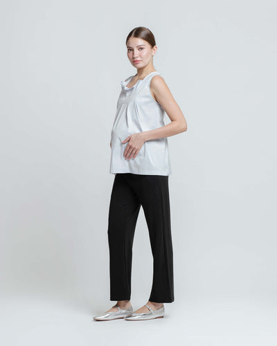 Black Ultrasoft Bamboo 2.0 Maternity Basic Pants - Hellolilo