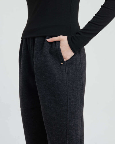 Black Ultrawarm Winter Relaxed Pants - Hellolilo