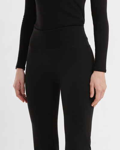 Black Winter Flare Pants - Hellolilo