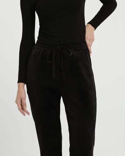 Black WInter Relaxed Pants - Hellolilo