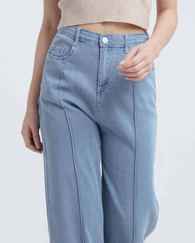 Button Ultrasoft Bamboo Loose Jeans - Hellolilo