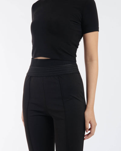 Essential Highwaist Black Pants - Hellolilo