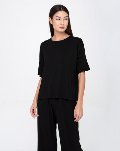 Black Airy Bamboo Comfy Set