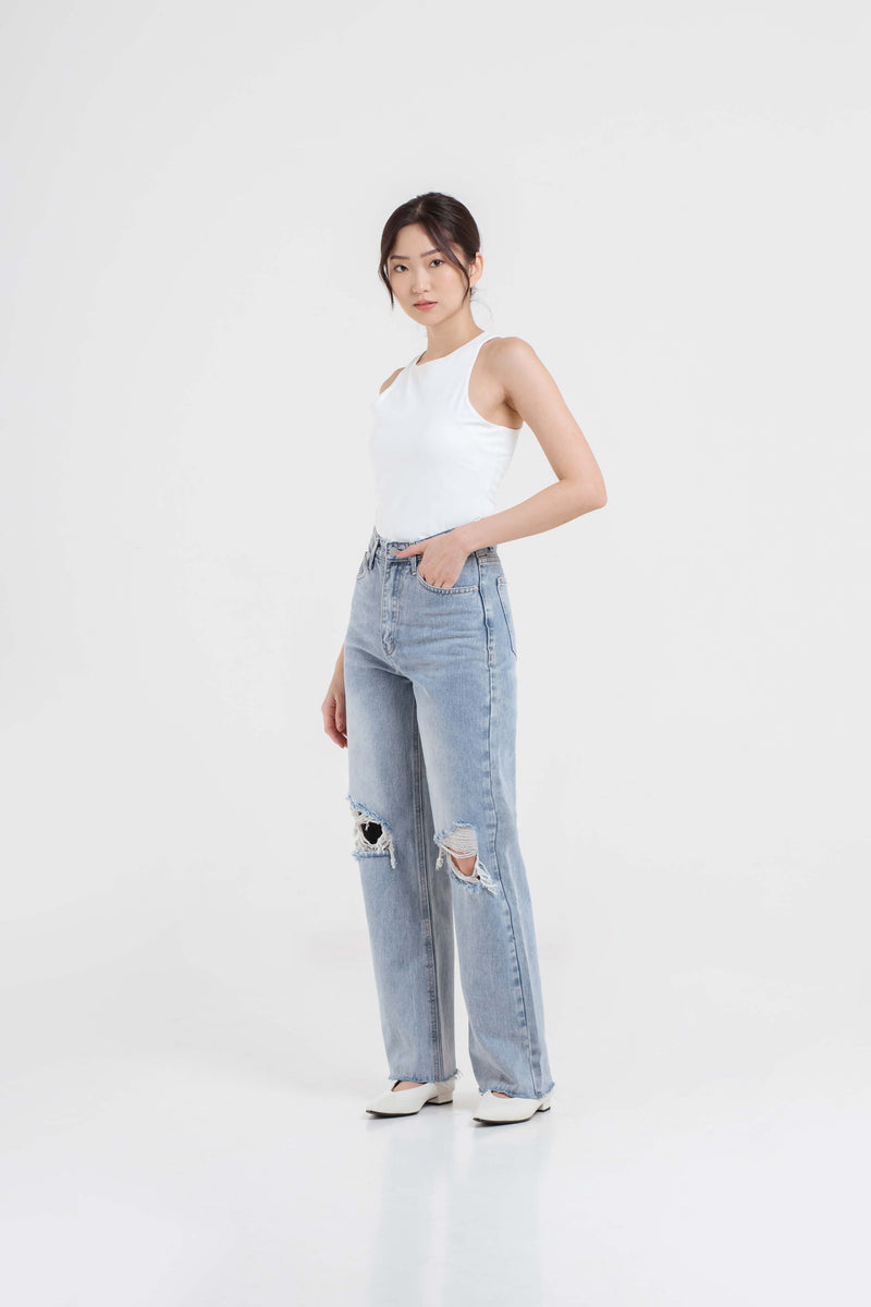 Penelope Ripped Jeans - Hellolilo