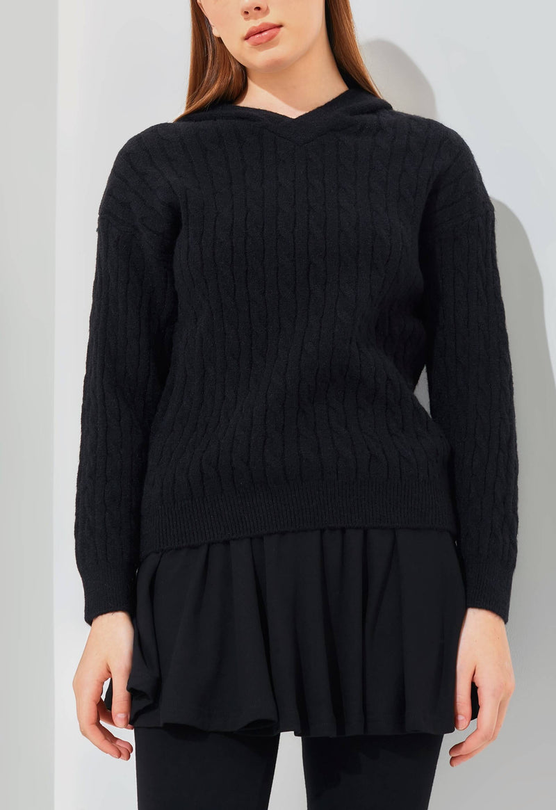 Sample Sale Cable Knit Sweater - Hellolilo