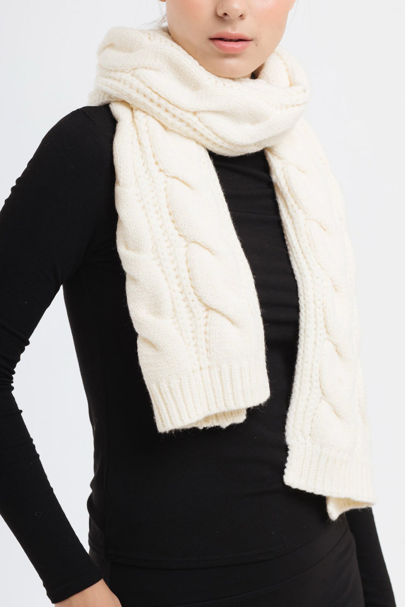 Winter Cable Knit Scarves - Hellolilo