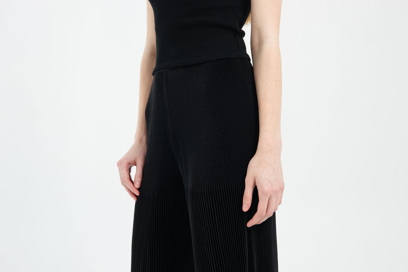 Black Aria Pleated Pants
